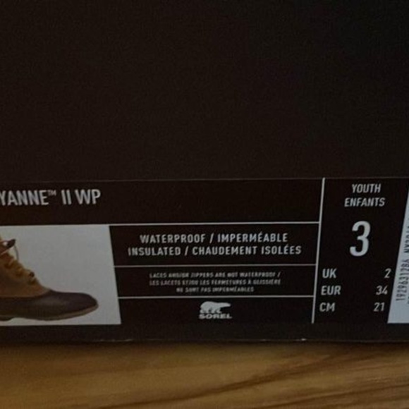 BRAND NEW youth boy girl sorel cheyanne insulated waterproof winter snow boots - Picture 5 of 8